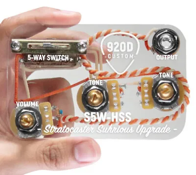 920D Custom S5W-HSS 5-Way Super Switch Wiring Harness For H/S/S S-Style Guitars • $119.99