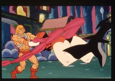 He-Man & Masters Of The Universe Animation Muscular Fight Original Transparency • $29.99