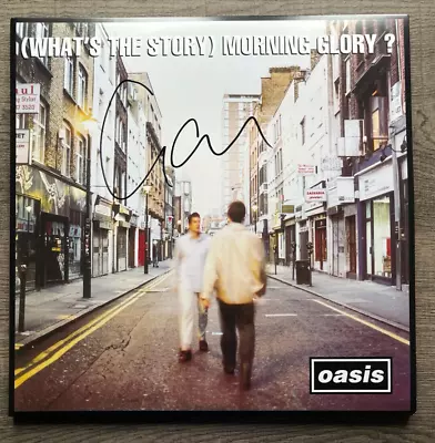 LIAM GALLAGHER Signed OASIS Whats The Story Morning Glory Vinyl  EXACT PROOF/COA • £299.99