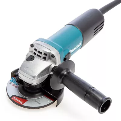 Makita Angle Grinder 4.5 In 115mm With Disc 240V Soft Start Side Handle 9557NBR • $158.32