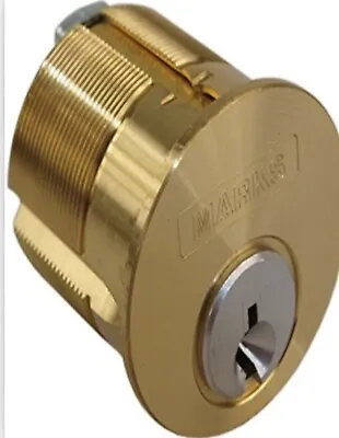 Marks 1-1/8” Mortise Cylinders Polished Brass 2 Keys Included. Keyed Differently • $12