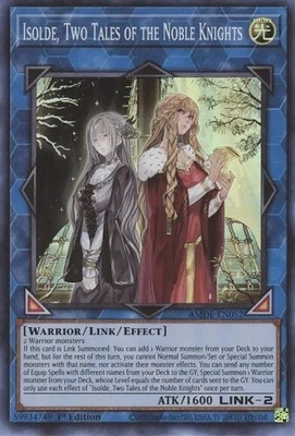 $4.50 • Buy Isolde, Two Tales Of The Noble Knights AMDE Super Rare Yugioh Amazing Defenders