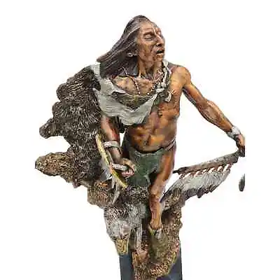 Dan Medina Legends Sculpture Mystical Hunter Quest Bronze Indian Western COA 18  • $960