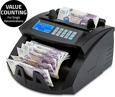 Note Counter Machine Money Currency Banknote Counting Detector Cash Bill ZZap • £169.99