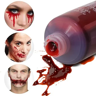 Halloween Pack Of 2 Fake Blood Washable Vampire Zombie Special Effects Make Up • £4.99