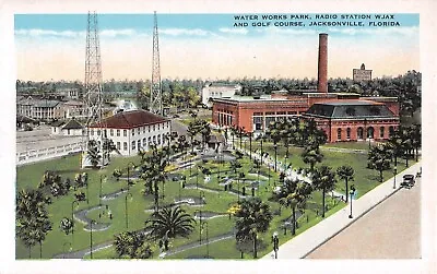 C.1920 Bird's Eye View Radio Station & Mini Golf Course Jacksonville FL Postcard • $12