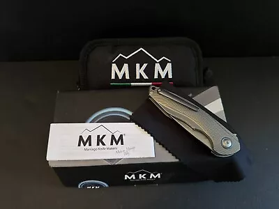 MKM-Maniago Timavo Folding Knife 3  Bohler M390 Steel Blade Titanium Handle V023 • $85