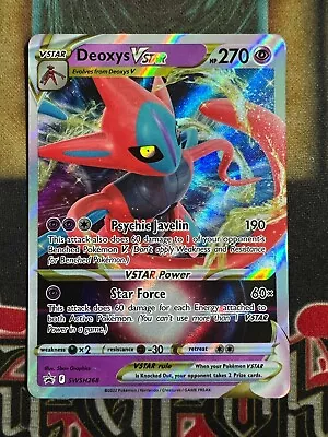 $4.79 • Buy Pokemon Deoxys Vstar SWSH268 Black Star Promo Full Art Holo NM
