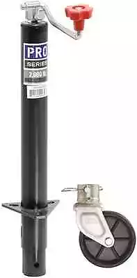 PRO SERIES A-FRAME TRAILER JACK 2000 Lbs TOPWIND 15  LIFT ROUND W/ 6  Poly Wheel • $73.90