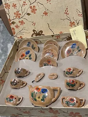 Vintage CHILDS TEA SET HandPainted  Lusterware From JAPAN • $22.99