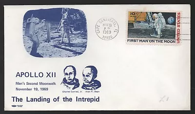 1969 USA Apollo XII 2nd Moonwalk Intrepid Man On The Moon Cape Canaveral Cover • £2.99