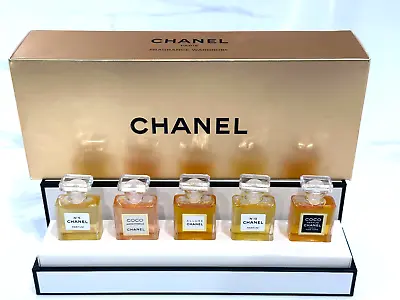 Chanel Gold Set Fragrance Wardrobe: No.5 Coco Mademoiselle Allure No.19 Coco • $350