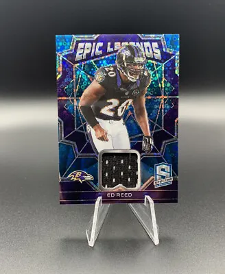 2022 Panini Spectra Football Neon Blue Epic Legends Jersey Ed Reed /60 Non Auto • $34.99