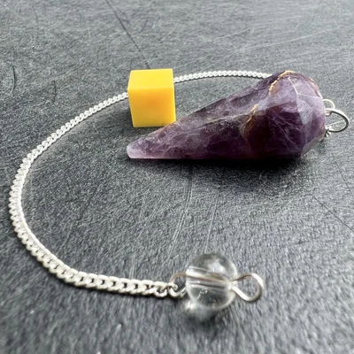 £7.80 • Buy Pendulum Purple Fluorite - Authentic Spiritual Healing Crystal Mineral Stone