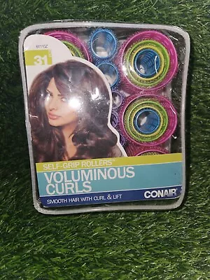 Conair Voluminous Curls Self Grip 31 Pc Rollers New • $11