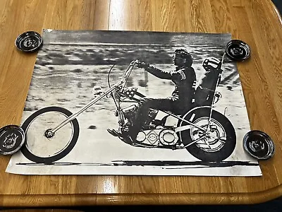 Vintage Poster Easy Rider Peter Fonda Motorcycle Chopper • $79.99