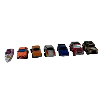 Vintage Galoob Furise MICRO MACHINES Lot Of 7 Car Jeep Boat 1986 • $12.99