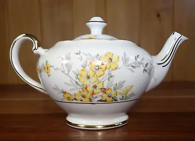 Vintage Salisbury Fine Bone China England Floral 3 Cup Teapot • $54.95