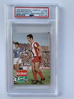 1969 Gerd Müller Bergmann-Verlag Sammelbild Tore-Punkt-Meisterschaft “Rare” PSA • $199.99