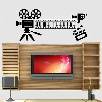 Home Cinema Theatre Film Quote Wall Art Stickers Decals Vinyl Home Decor • $36.10