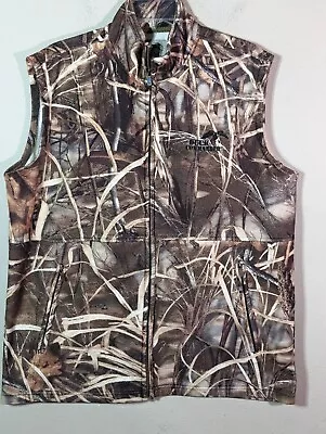 Duck Commander Camo Vest Zip Brushlamd Marsh Pattern Men's Large Hunting Warm  • $16.50