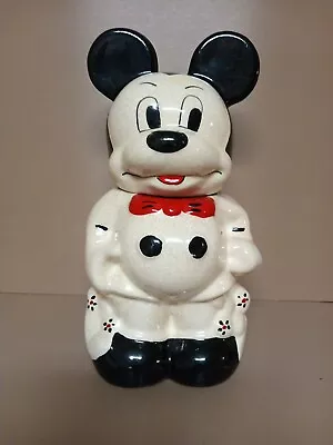 Vintage Walt Disney Turnabout Mickey + Minnie Mouse Ceramic Cookie Jar • $43.50