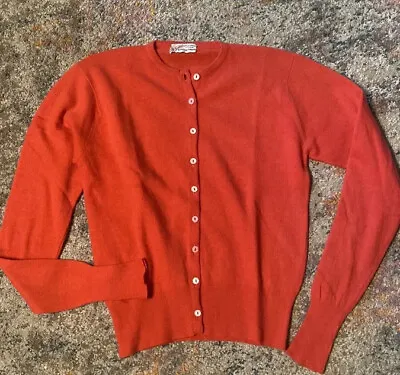 $99 • Buy Pristine Vintage Teribus Scotland Cashmere Cardigan Sweater S-M