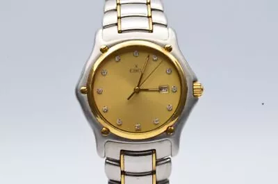 Ebel 1911 Men's Watch Steel/Gold 37MM Top Condition 6 Original Steel Bracelet • £1294.72