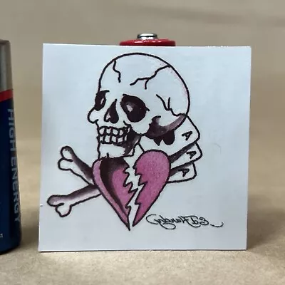 1989 Ed Hardy Rare Vintage Savvi Temporary Tattoo Skull Aces Broken Heart Bones • $5.99