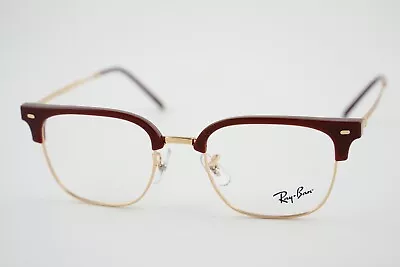 New! RB 7216 Ray-Ban 8209 New Clubmaster 49-20-145 Bordeaux Red Rose Gold • $69