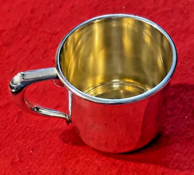 Manchester Sterling Silver Gold Wash Child's Cup - No Monogram • $99.95