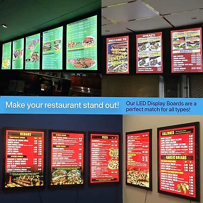 A1/A2/A3/A4 LED Light Menu Sign Board Restaurant Supermarket Movie Poster Frame • $169.99