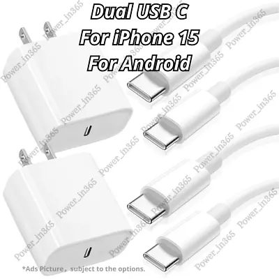 20W USB C Fast Charger PD USB C Cord Type C Power Adapter For IPhone 15 IPad Pro • $8.29