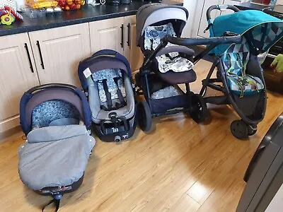 £450 • Buy Baby Jane Travel System,Muum Pushchair,transporter,Strata, Isofix, Graco Evo...