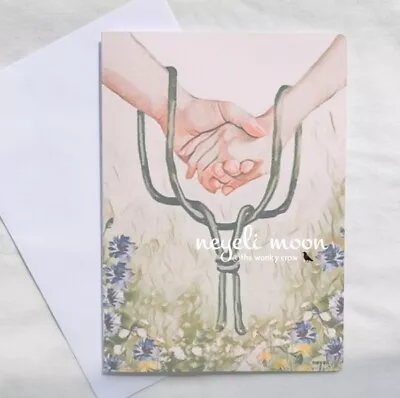 £2.50 • Buy Pagan Handfasting Blank Card By Neyeli - Handfasting, Wedding, Anniversary