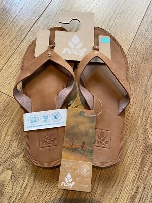£29 • Buy REEF Voyage Le Women's Flip Flops, Brown Leather, Size UK 4, RRP £55