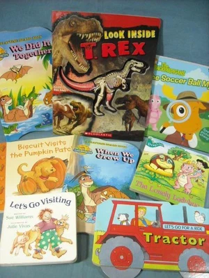$12.99 • Buy 8 Children's Books Tractors,ladybug, Backyardigans, Biscuit, Land Before Time +