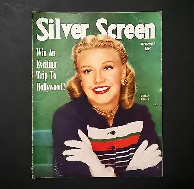 September 1950 Silver Screen Vintage Movie Magazine - GINGER ROGERS Cover • $5.99