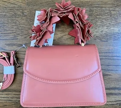 Zara Crossbody Bag With Floral Handle NWT • $45