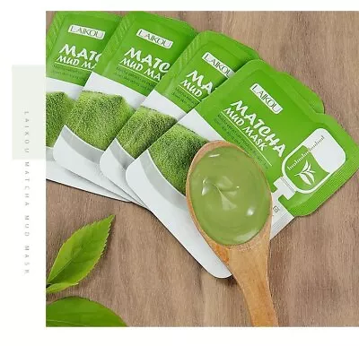 Matcha Green Clay Mud Face Mask Anti Wrinkle Moisturize Night Facial Pack • £2.49