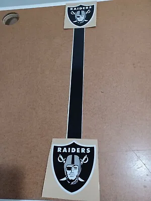 Oakland Raiders Full Size  Football Helmet Decals 20 Mils • $17.50