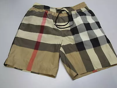 Burberry Men's US Small Exaggerated Check Drawcord Swim Shorts • $149.99