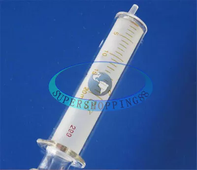 £4.66 • Buy ONE NEW Glass Syringes Glass Sampler Lab 20cc Glassware 20ml