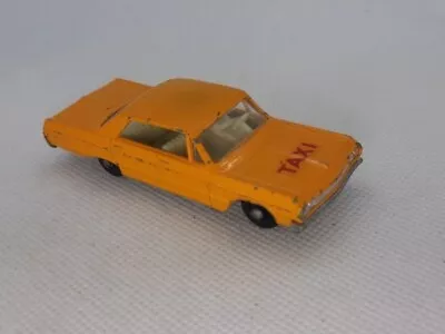  MATCHBOX  SERIES No20 CHEVROLET IMPALA TAXI MADE IN ENGLAND 1965-68 LESNEY F118 • $12.99