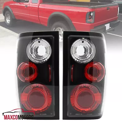 Black Tail Lights Fits 2001-2005 Ford Ranger Brake Lamps Left+Right 01-05 • $44.54