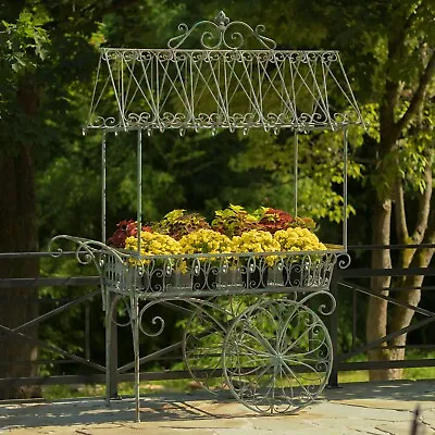 $1789.95 • Buy Large Flower Cart With Roof And Moving Wheels