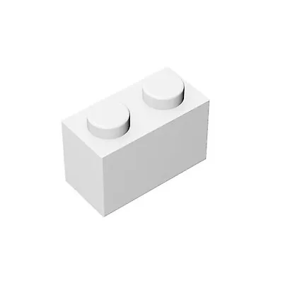 100pcs Part 3004 Brick 1X2 White Building Pieces BULK LOT Classic Blocks Parts • £12.80