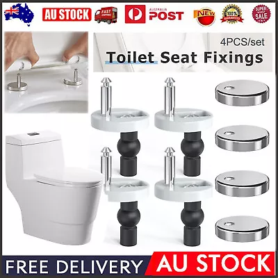 4x Toilet Seat Bolts And Screws Quick Release Top Hinge Fixings Replacement Part • $16.14