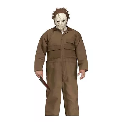 Adult DELUXE Michael Myers Boiler Suit Mask Mens Halloween Costume Plus Size • $25.91