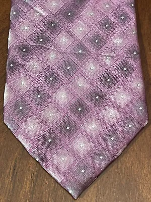 Van Heusen Purple Hand Made Stain Resistant 100% Silk Men’s Neck Tie China • $12.99